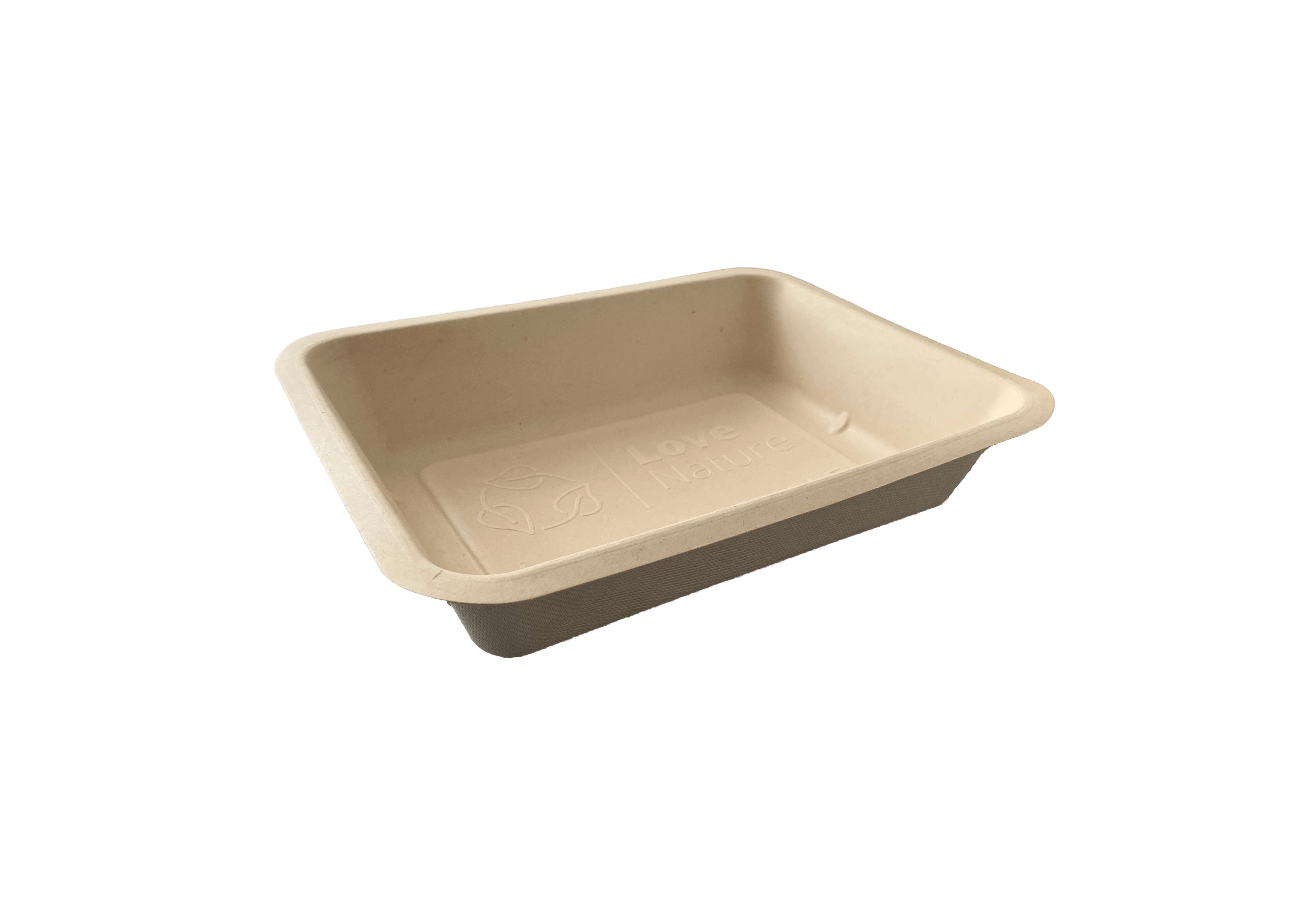 Caserole TERMO biodegradabile, 1 compartiment, 50 buc/set